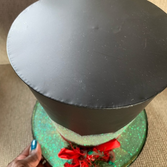 Christmas Tree Topper Snowman Top Hat - Picture 2 of 7